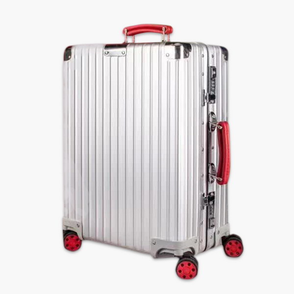 商品Alt模板：日默瓦/Rimowa 旅行箱，全​铝​镁‎合金，经典款​的新版‎本，彩色皮质把手，购买就送透明套，4个轮子，2个手把，绑带，想怎么换就怎么换，永远是街头机场最靓的你 - xtest